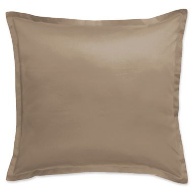 300-Thread-Count Cotton European Pillow Sham in Canvas. View a larger version of this product image.