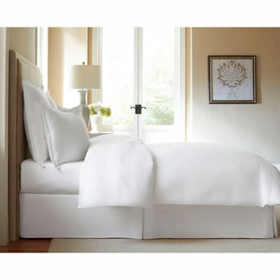 300-Thread-Count Cotton Twin Bed Skirt in White