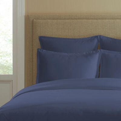 300-Thread-Count Cotton Standard Pillow Sham in Blue Jean