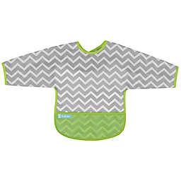 Kushies® Chevron Cleanbib with Sleeves in Green