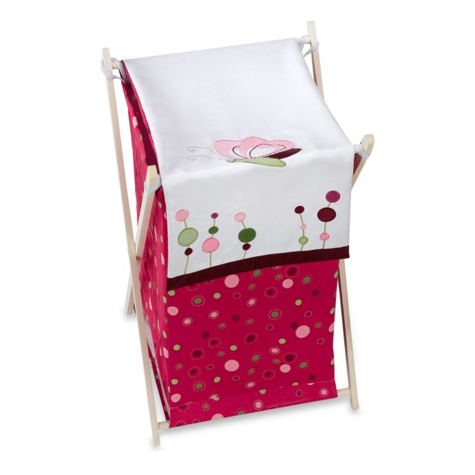 Lambs Ivy Raspberry Swirl Hamper Buybuy Baby