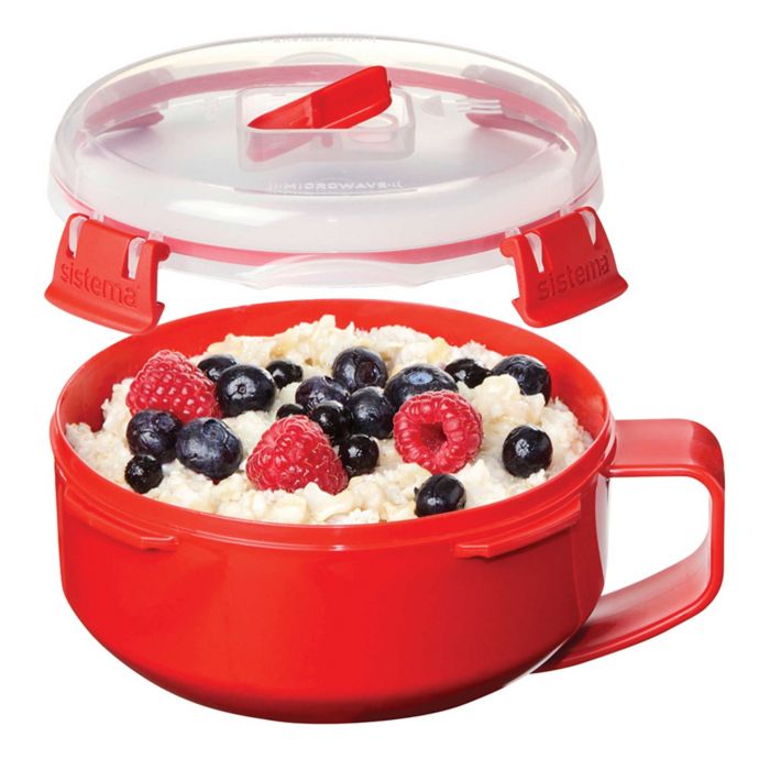 Sistema Microwave Breakfast Bowl in Red | Bed Bath and Beyond Canada