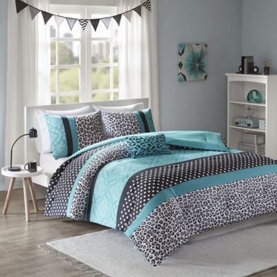 Mi Zone Chloe Comforter Set in Teal | Bed Bath & Beyond
