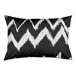Vintage Chevron Standard Pillow Sham in Black/White
