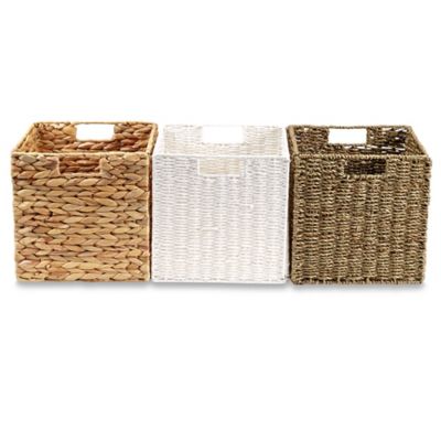 woven storage baskets