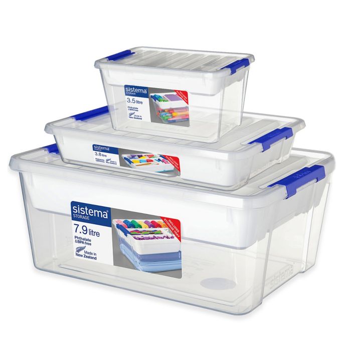 Sistema Storage Bin with Tray and Lid Bed Bath and Beyond Canada