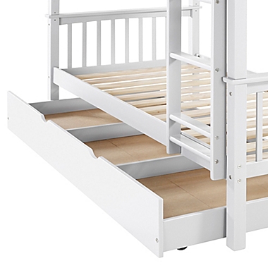 Charlotte Solid Wood Twin Trundle Bed, Forest Gate Bed Frame
