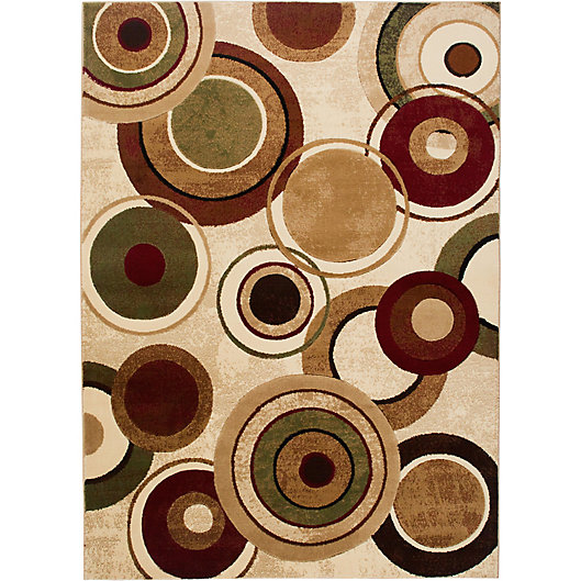 Alternate image 1 for Home Dynamix Tribeca Circles 9-Foot 2-Inch x 12-Foot 5-Inch Area Rug