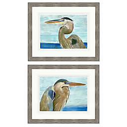 Watercolor Egret Framed Wall Art Collection