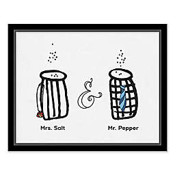 Mrs. Salt and Mr. Pepper 20-Inch x 16-Inch Wall Art