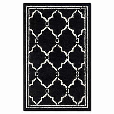 Safavieh Amherst 2-Foot  6-Inch x 4-Foot Quake Area Rug in Anthracite. View a larger version of this product image.