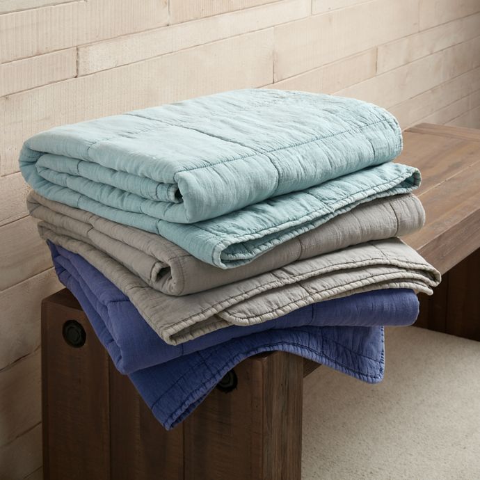 INK+IVY Casper Cotton Quilted Throw Blanket