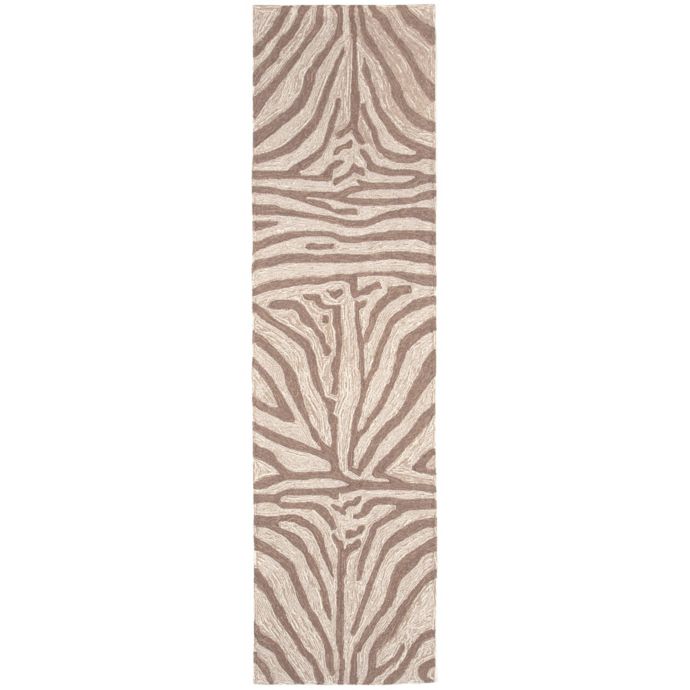 Liora Manne Zebra Indoor/Outdoor Rug in Brown Bed Bath & Beyond