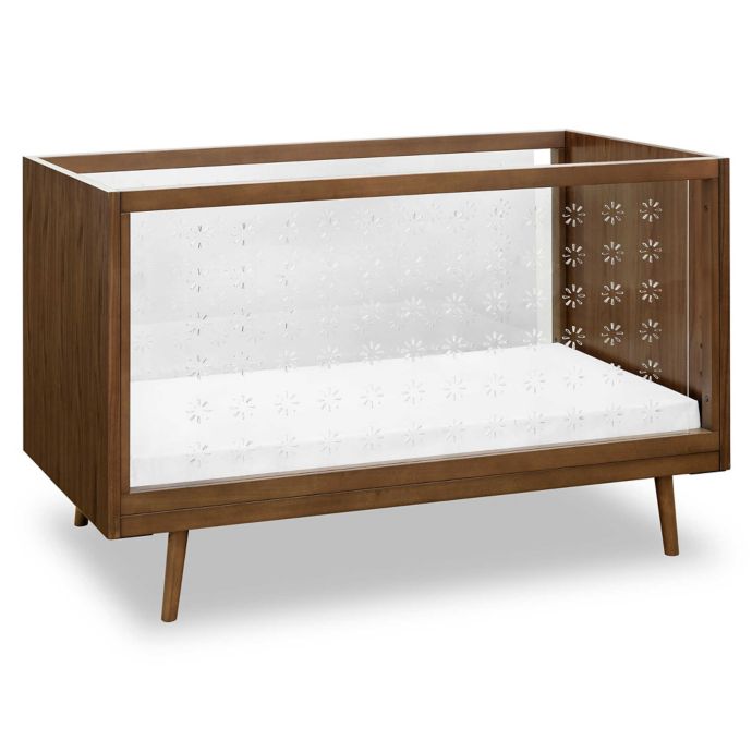 Ubabub Nifty 3 In 1 Convertible Crib In Clear Walnut Buybuy Baby