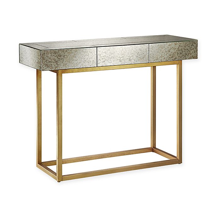 Madison Park Myla Console Table In, Gold Console Table With Mirror