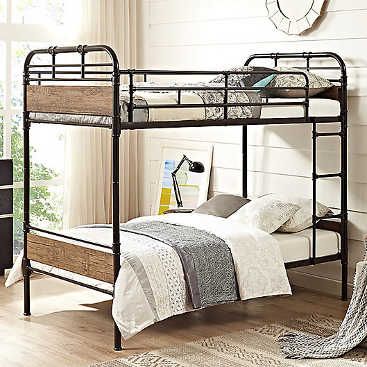 Forest Gate Rustic Industrial Twin Over, Bayside Twin Over Full Bunk Bed Instructions