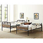 Alternate image 1 for Forest Gate Rustic Industrial Twin-Over-Twin Bunk Bed in Black