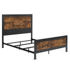 Alternate image 3 for Forest Gate Holter Industrial Modern Queen Bed in Rustic Oak