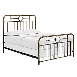 Forest Gate Metal Pipe Queen Bed in Bronze