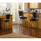 Townsend Adjustable-Height Swivel Stools in Brown (Set of 3)