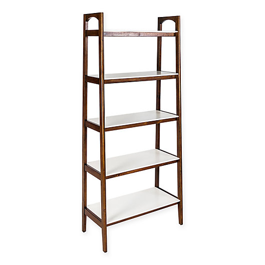 Alternate image 1 for Madison Park Parker Bookcase in Off-White/Pecan