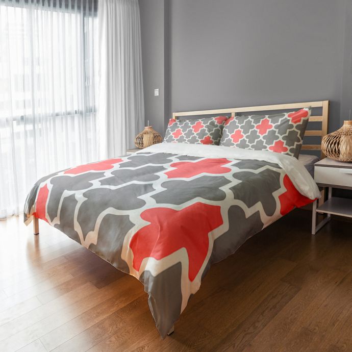 Fun and Preppy Quatrefoil Duvet Cover Bed Bath & Beyond