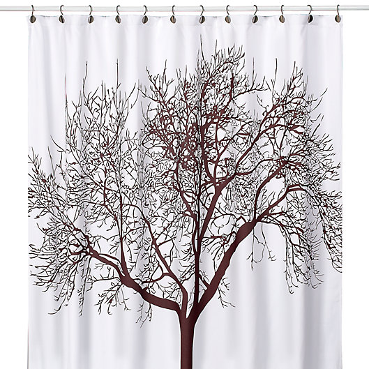 Alternate image 1 for Tree Brown 70-Inch x 72-Inch Fabric Shower Curtain