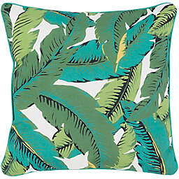 Statements By Surya Gilma Square Throw Pillow in Emerald