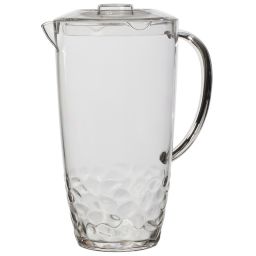 1 gallon glass pitcher with lid and spout
