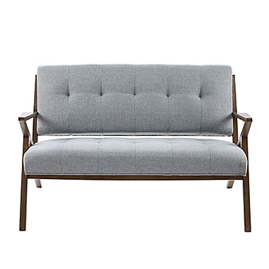INK+IVY&reg; Rocket Loveseat in Light Blue/Pecan. View a larger version of this product image.