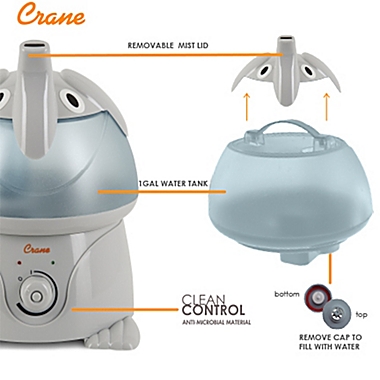 Crane Adorable Elephant Ultrasonic Humidifier. View a larger version of this product image.