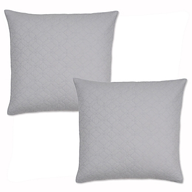 Levtex Home Salerno European Pillow Shams in Light Grey (Set of 2). View a larger version of this product image.