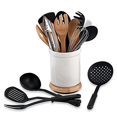 Denmark&reg; Rotating 17-Piece Utensil Crock Set. View a larger version of this product image.