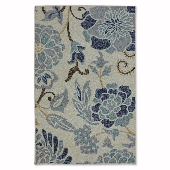 Mohawk Home Soho Flower Power Rug In Sky Blue Bed Bath And Beyond