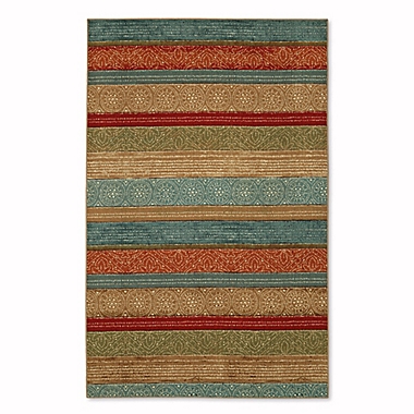 Mohawk Home Soho Samsun Batik Stripe 7-Foot 6-Inch x 10-Foot Multicolor Area Rug. View a larger version of this product image.