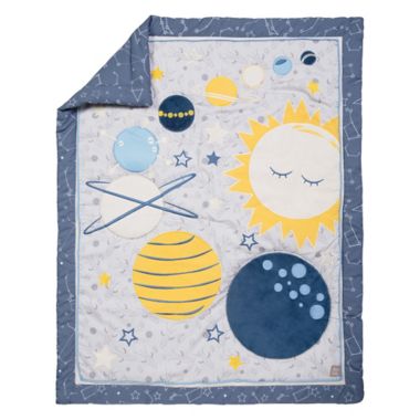 Trend Lab&reg; Galaxy 4-Piece Crib Bedding Set in Blue/Yellow. View a larger version of this product image.