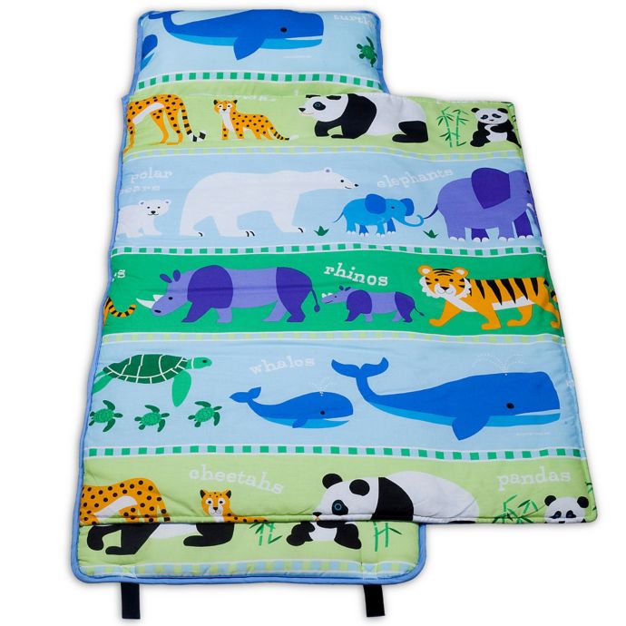 Olive Kids Endangered Animals 100 Cotton Nap Mat In Green