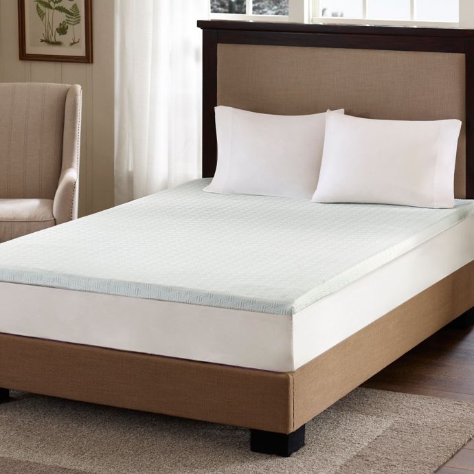 Sleep Philosophy Flexapedic 2 Inch Gel Memory Foam Mattress Topper In White Bed Bath Beyond