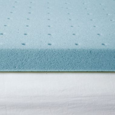 Sleep Philosophy Flexapedic 2-Inch Gel Memory Foam Mattress Topper in White. View a larger version of this product image.