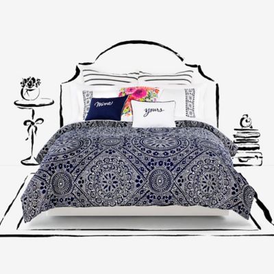 Kate Spade New York Eyelet Medallion Duvet Cover Set Bed Bath