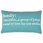 Alternate image 0 for Family Definition Oblong Pillow in Teal
