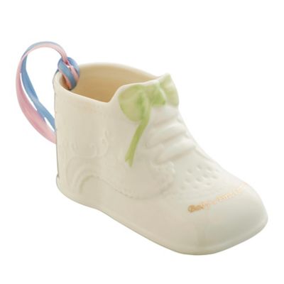 baby's first christmas shoe ornaments