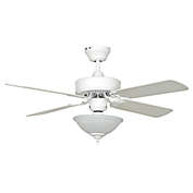 Concord Heritage Series 42-Inch 2-Light Ceiling Fan in White