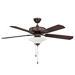 Concord Heritage Series 52-Inch 3-Light Ceiling Fan in Oil Rubbed Bronze