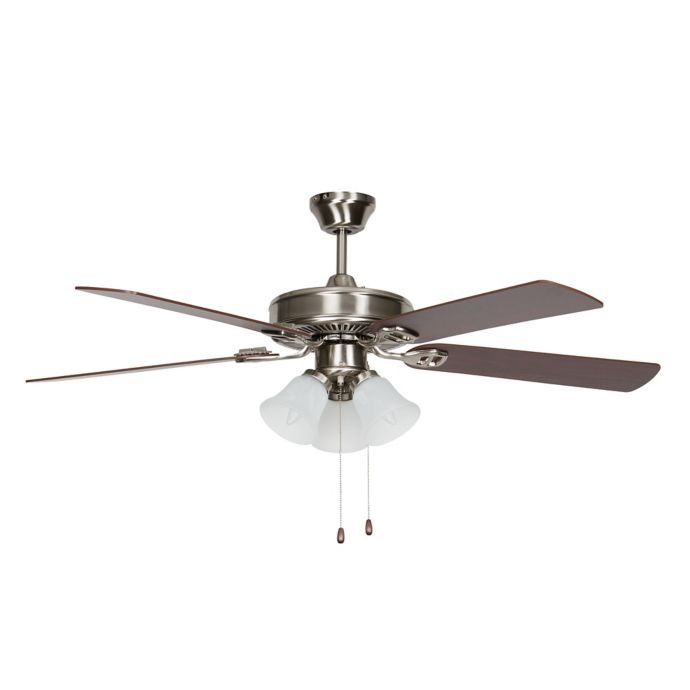 Concord Heritage Series 52 Inch 3 Light Easy Hang Ceiling Fan In