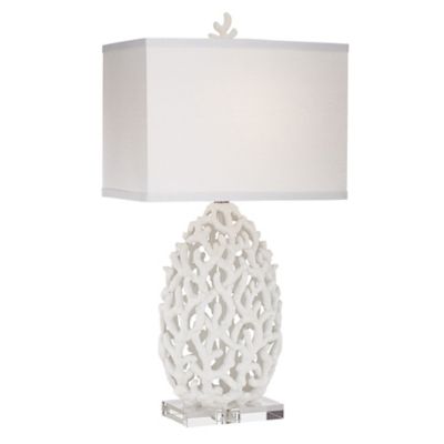 coral table lamp