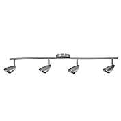 Globe Electric 4-Light Grayson Track Bar in Brushed Steel