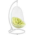 Alternate image 2 for Modway Encounter Patio Stand-Alone Swing Chair in White