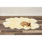 Alternate image 9 for Natural 100%  New Zealand Sheepskin 3-Foot 8-Inch x 6-Foot Area Rug in White