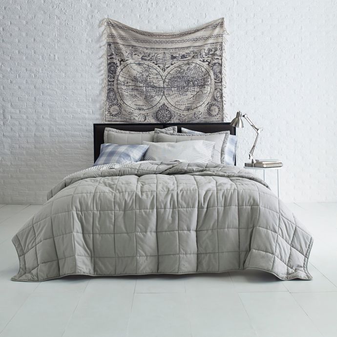 Jude Grid Quilt Set Bed Bath Beyond